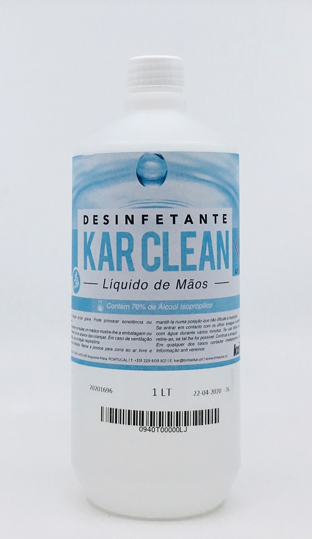 KAR CLEAN - LIQUIDO DESINFETANTE 70%